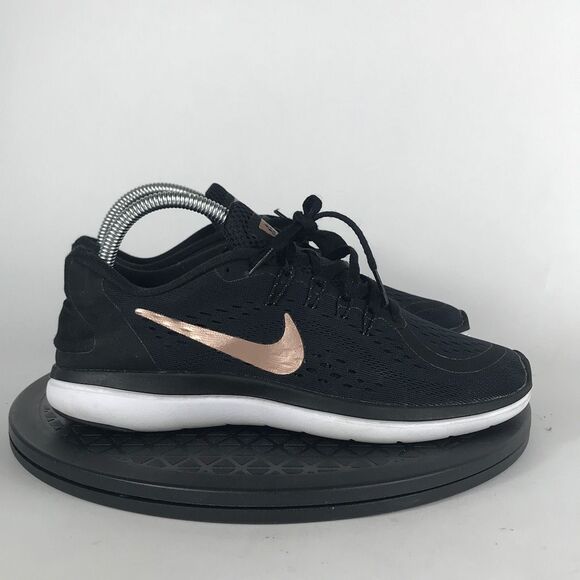 Nike Flex 2017 Black Athletic Running Shoes 898476-008 Women’s Size 8 - Picture 4 of 10